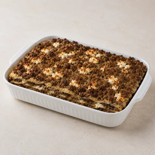 3P Lamb, Eggplant, & Feta Lasagna