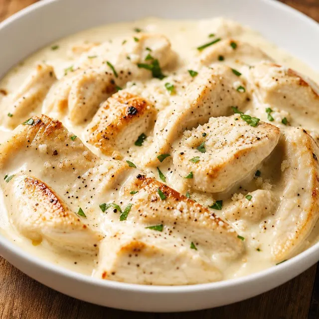 Chicken & Alfredo Sauce